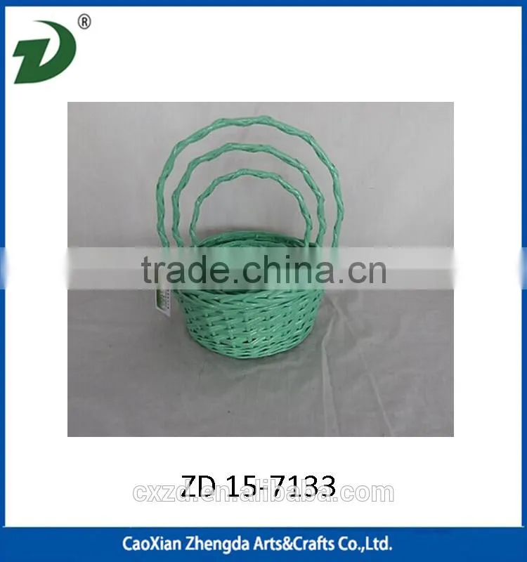 Pure handmade willow basket for picnic