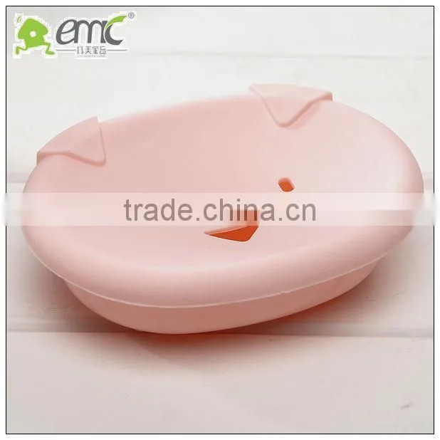 Pig sharp plastic soap container