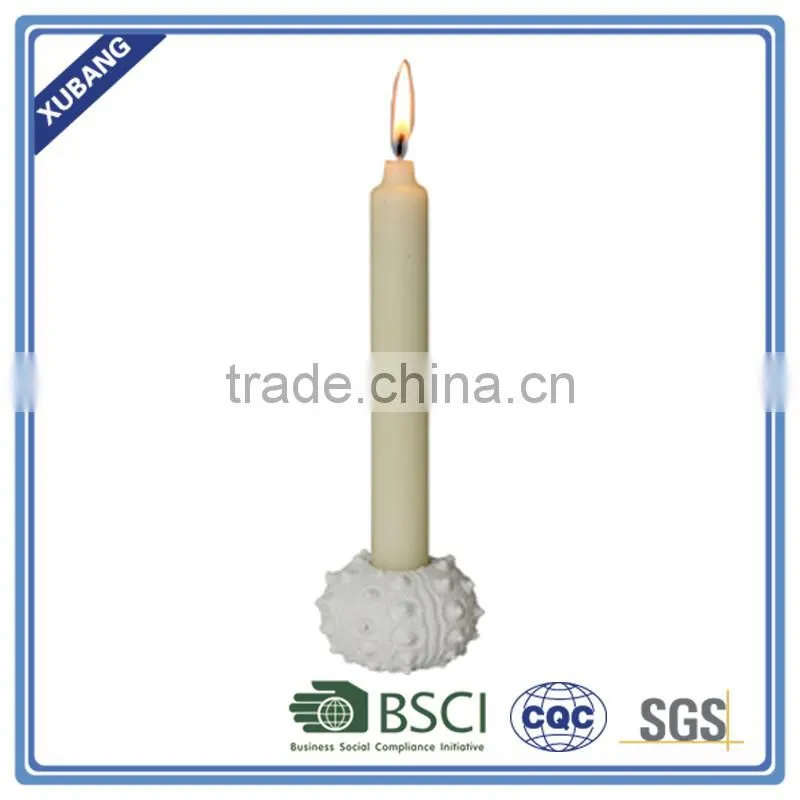 poly resin low moq small shell candle holder