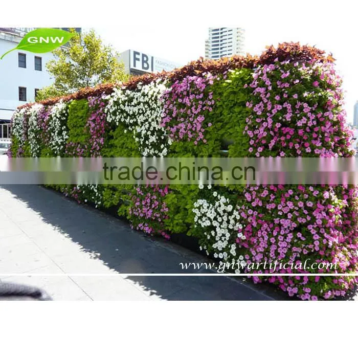 GNW GLW025 Evergreen Artificial Grass Wall Decor Anti-UV Plastic Leaves