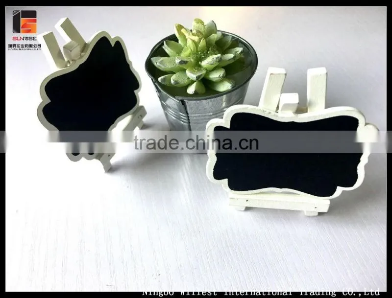 folding portable wood chalkboard with stand(2pcs)