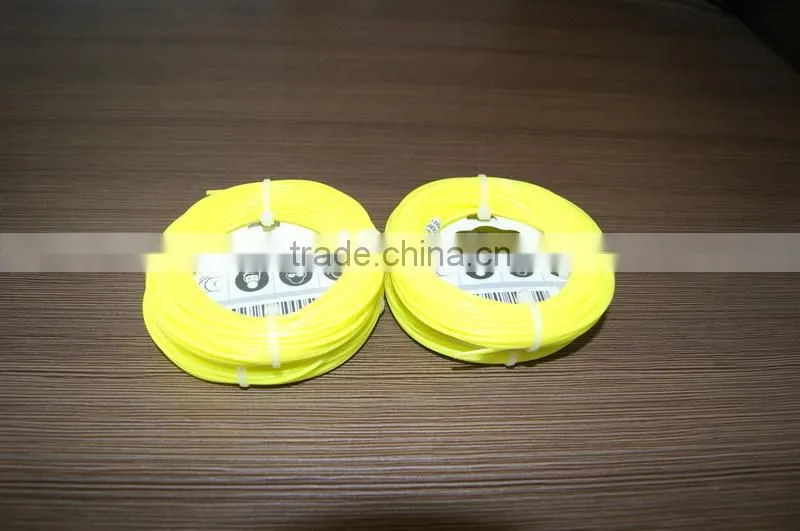 yellow round nylon trimmer line