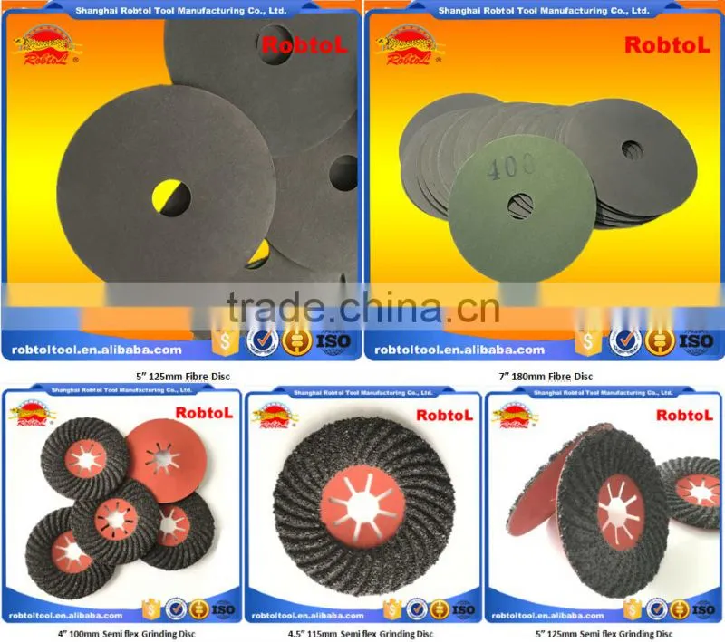 4" 100mm polishing grinding sanding fibre disc Zirconia Ceramic Resin Abrasive Aluminium Oxide Silicon Carbide
