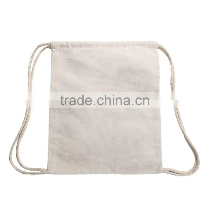 Organic Cotton Drawstring Bag Drawstring Backpack