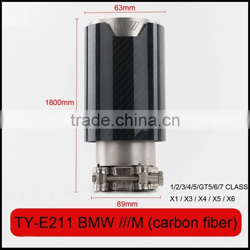 auto tuning stainless exhaust tips laser M polish for bmw