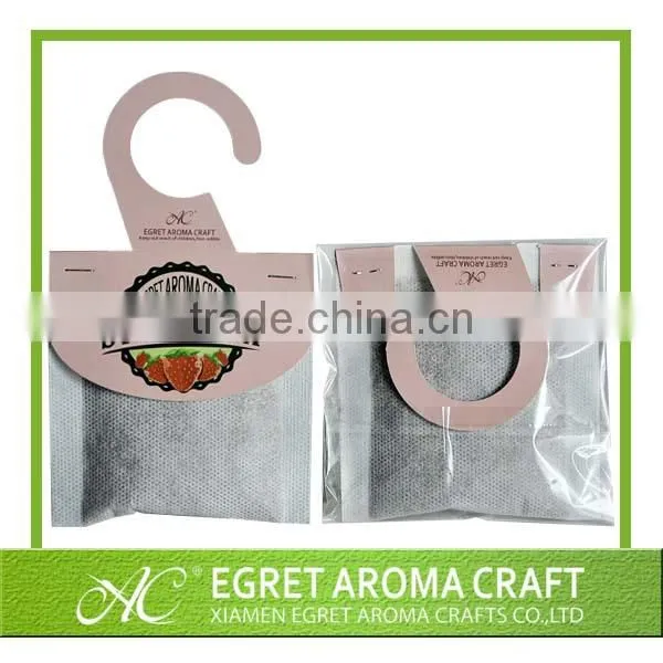 Customized size and shape wardrobe hanging botanical sachet bag sale
