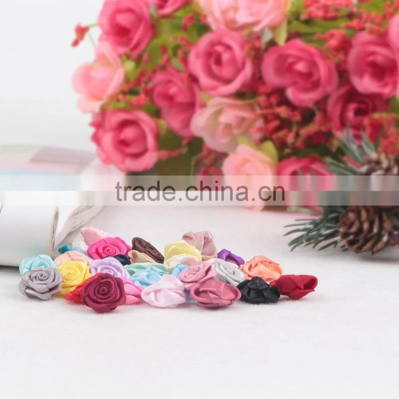 red ribbon rose flowers