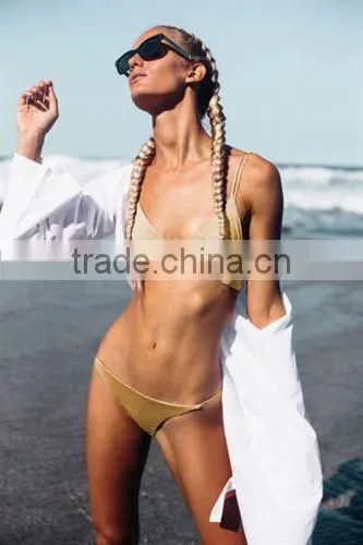 2016 new style 4 pure color fashion sexy girl bikini set