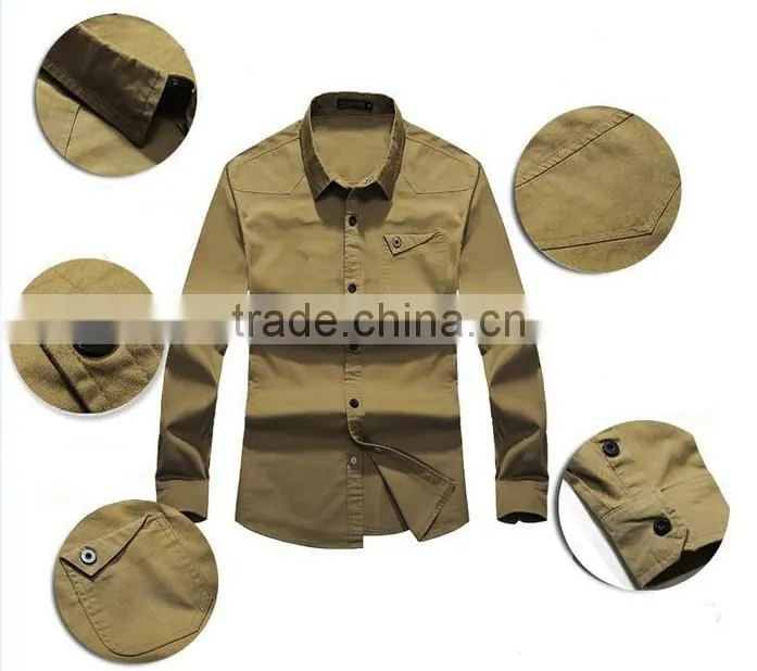 Wholesale mens shirts Mens Luxury Casual Slim Fit Stylish Solid Color Dress Shirts man shirt