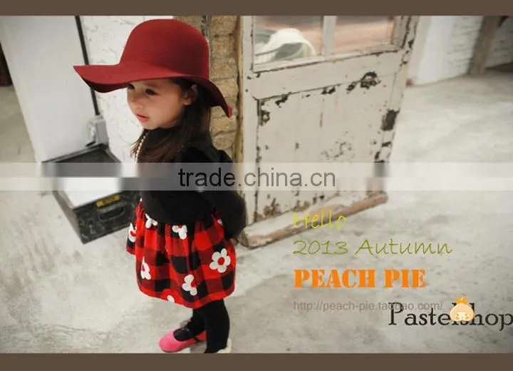 New Autumn Baby Girls Small Flower School Wear Dress Children's Autumn Dresses Kids Long Sleeve Casual Dresses