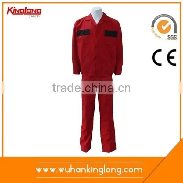 Long sleeve custom design comfortable industrial safety working uniforms