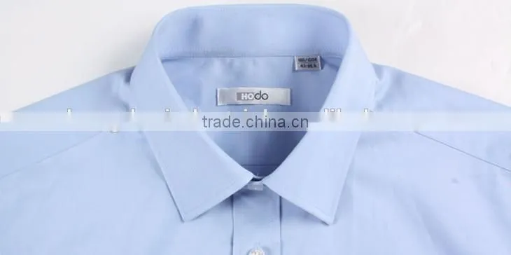 non iron men's shirt blue color shirt dress shirt