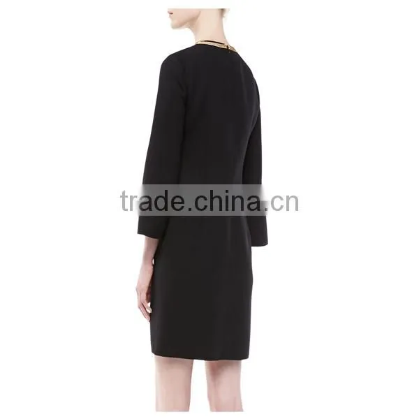 long sleeve embellished tunic dress pakistani