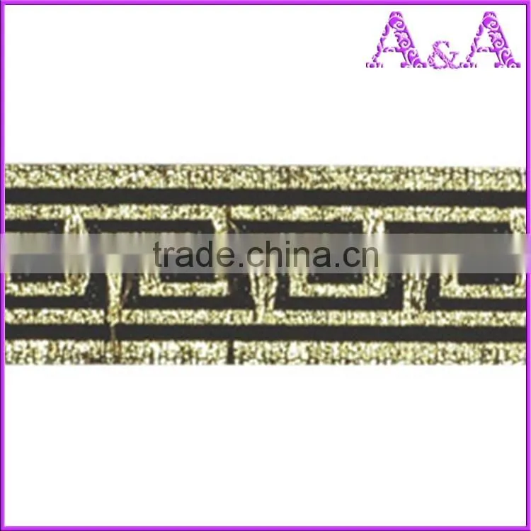 Factory supply fashion jacquard custom woven nylon elastic tape