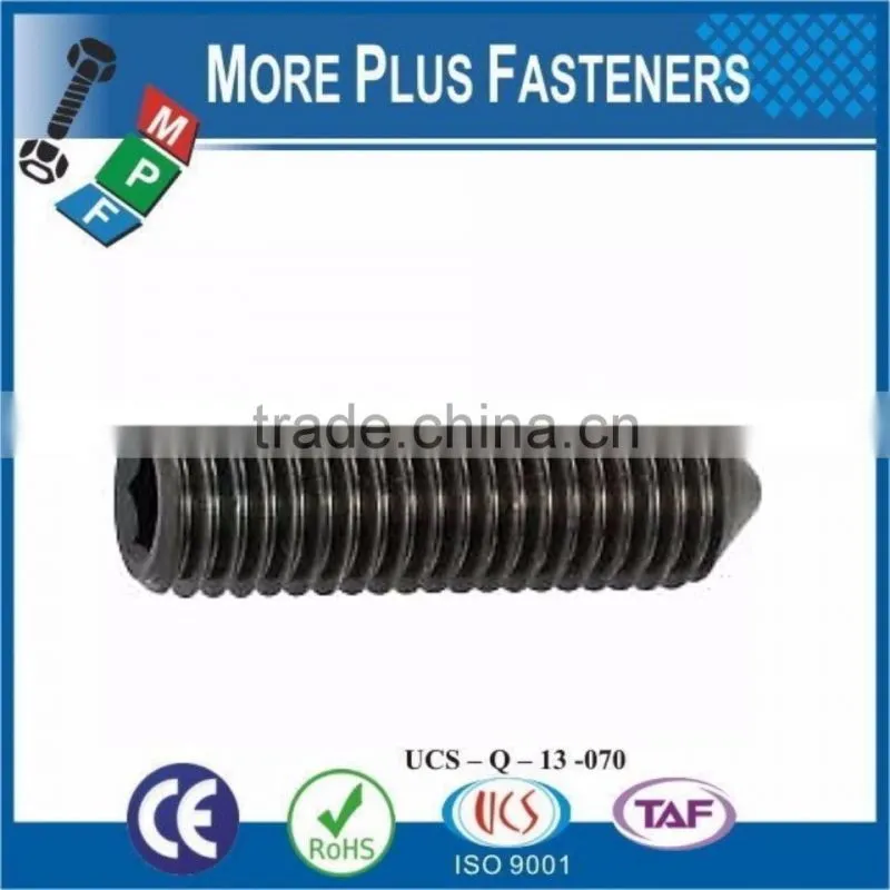Made in Taiwan DIN 914 Cone Point Grub Screw DIN 914