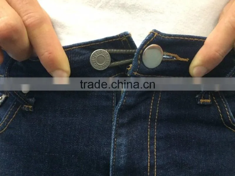 25 pack Waistband Extender Set -5 White Button,5 Black Button,5 Spring Metal Button,5 Cotton Hook,5 Cotton Button Extenders