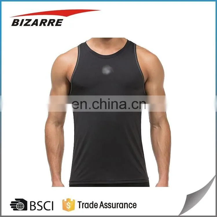 Custom Made Hot Sale Sports Running Mens Gym Compression vest tank top