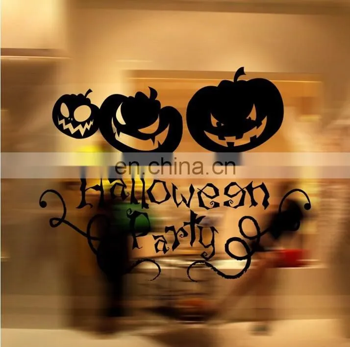 Halloween Theme Pumpkin Evil Window/Wall Sticker Halloween Decoration Home Decoration