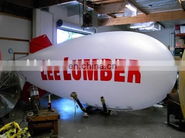 4m long inflatable blimp airship/inflatable zeppelin helium balloon for advertising