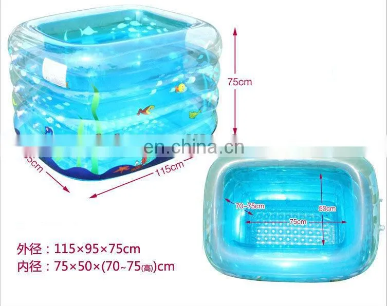 inflatable four-layer swimming bathtub