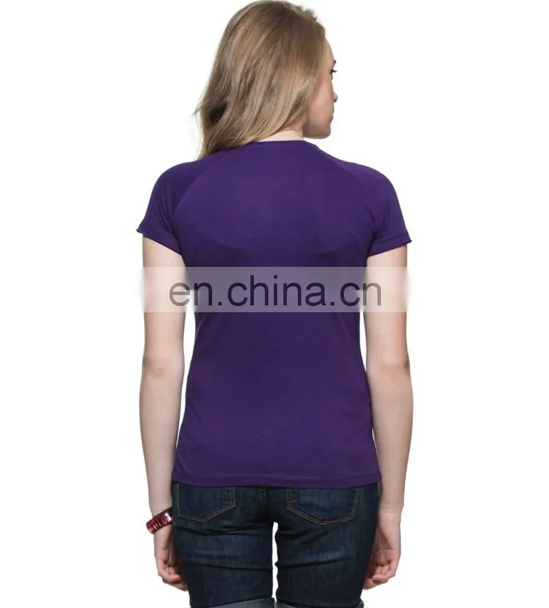 Blue Raglan Sleeve T-shirt Top quality cotton,female short sleeve raglan t shirt wholesale