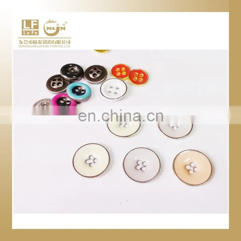 colored zinc alloy shirt button