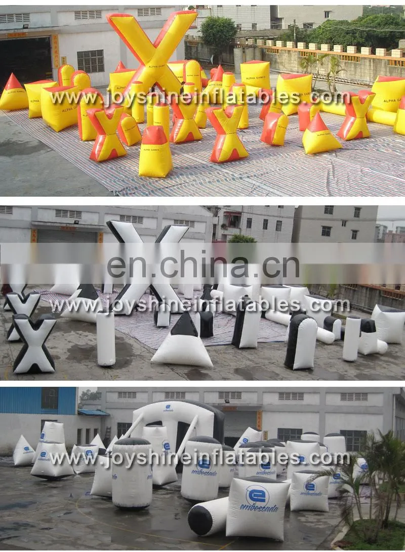 Cheap Inflatables Paintball Bunkers Obstacles Archery Used Laser Tag Inflatable X Air Bunker X X Paintball Brick Wall Bunker Set