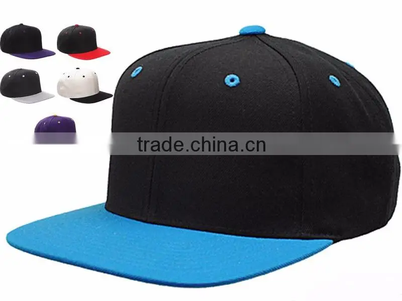 High Quality Plain Snapback Cap/Plain Snapback Hats Wholesale