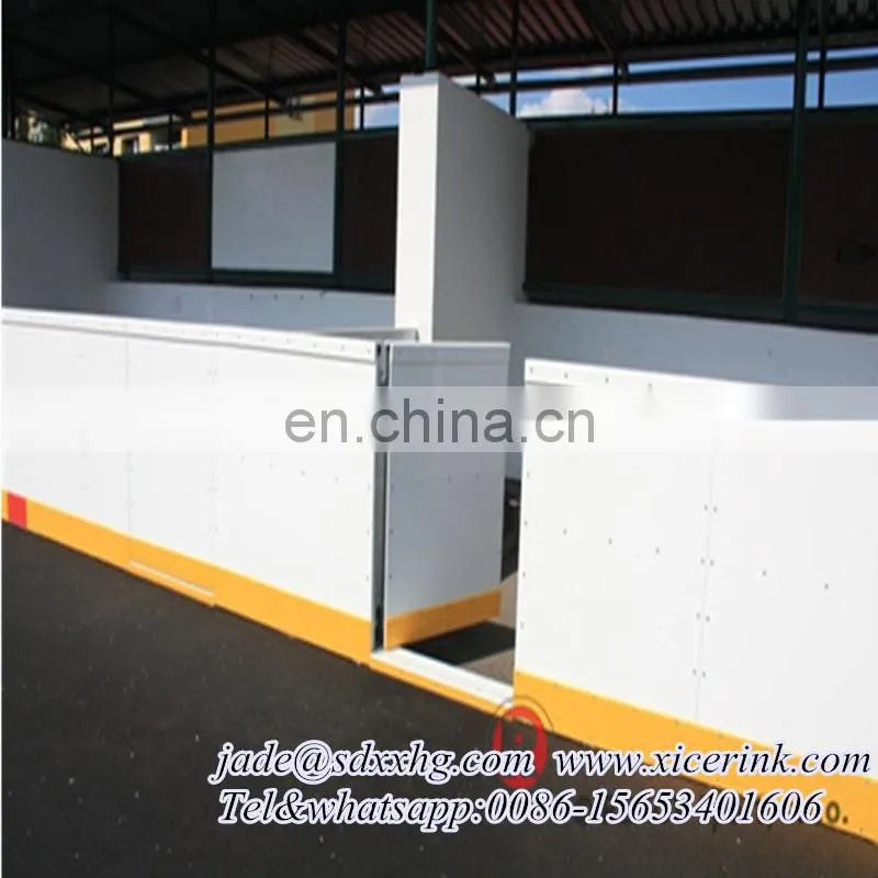 hot sale white hard plastic roller skating flooring/ice rink dasher board hockey wall board