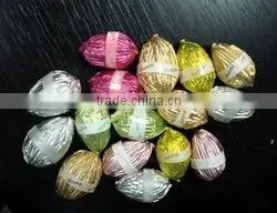 Colorful aluminum foil chocolate wrappers