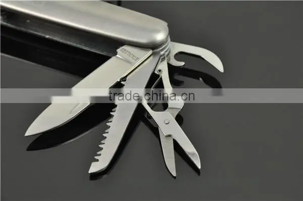 polish 420/430 stainless steel multi knife lighter pocket knife