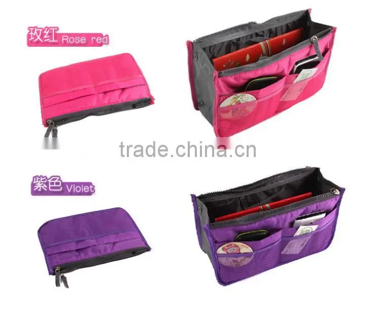 Women Travel Makeup Insert Handbag Organiser Purse Large Liner Organizer Bag