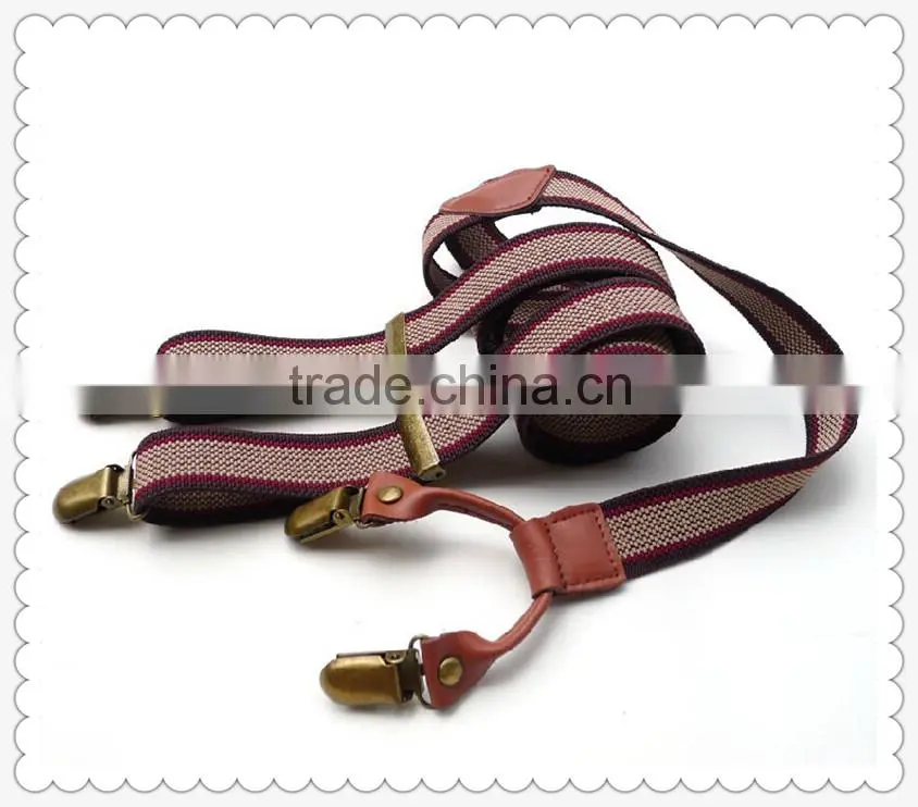 lady /men good dress fashion clip suspenders