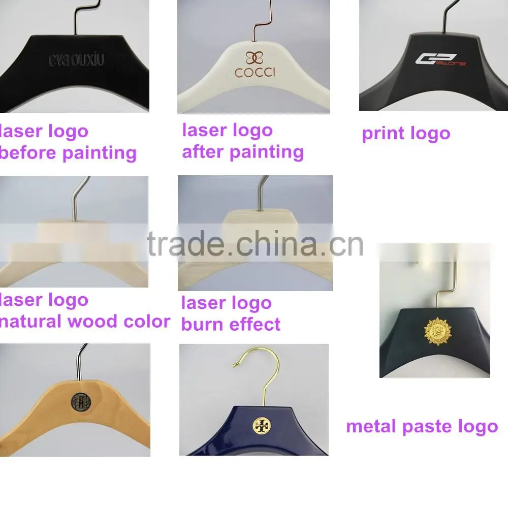 HA277 high quality wooden clothes hanger for coat