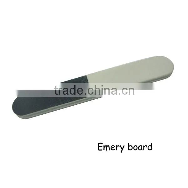 2 side emery board and french manicure nail polish