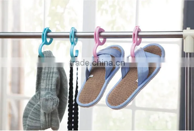 2Pcs/Set Candy Color Plastic Bag Hook Hanger