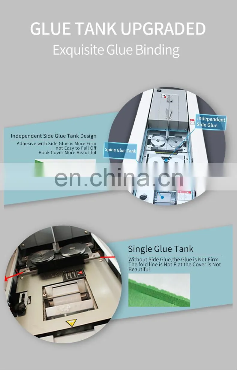 BM300L for 320 mm glue binding machine perfect binder hot glue book binder binding machine