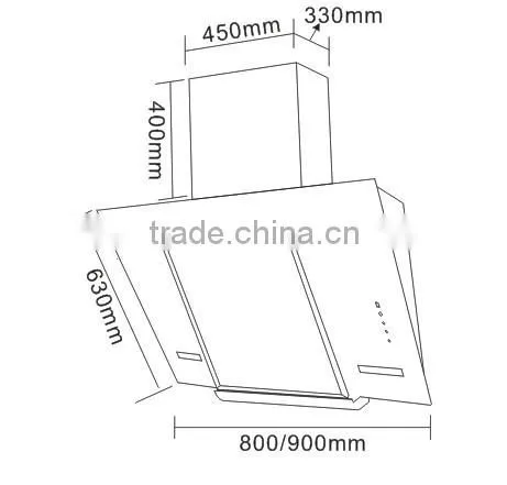 new arrival hot steam self cleam range hood