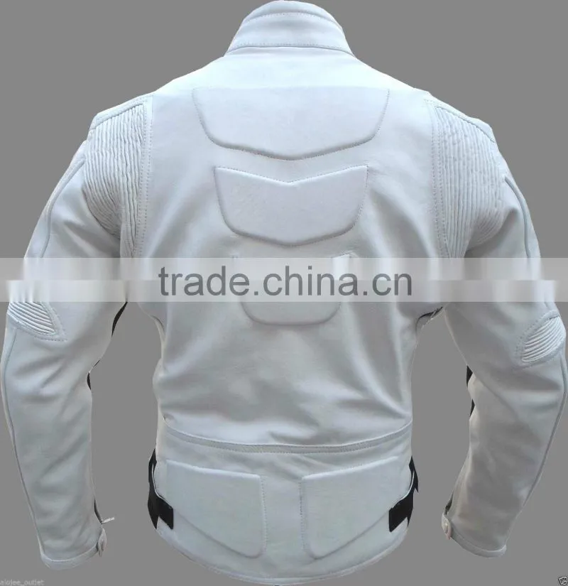 Motorbike Black leather jackets Motorbike Racing biker wear