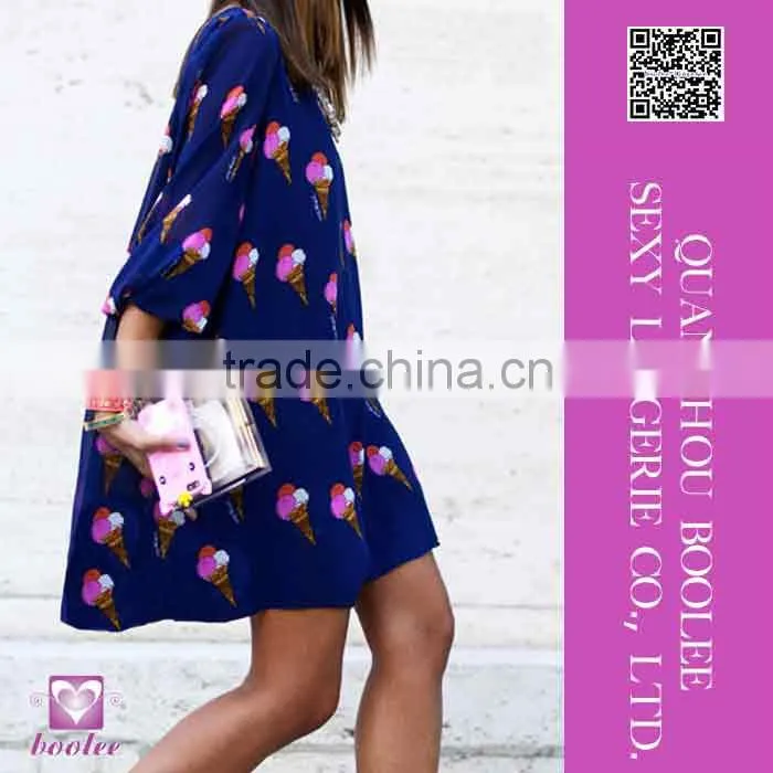 New 2016 Spring Stylish Women Geometry V-Neck Blouse