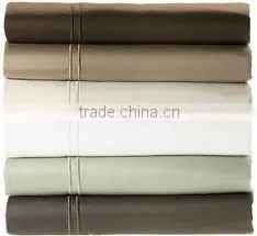 100% cotton 300TC solid color sateen stripe Hotel/Home Bedding sets/bed sheet