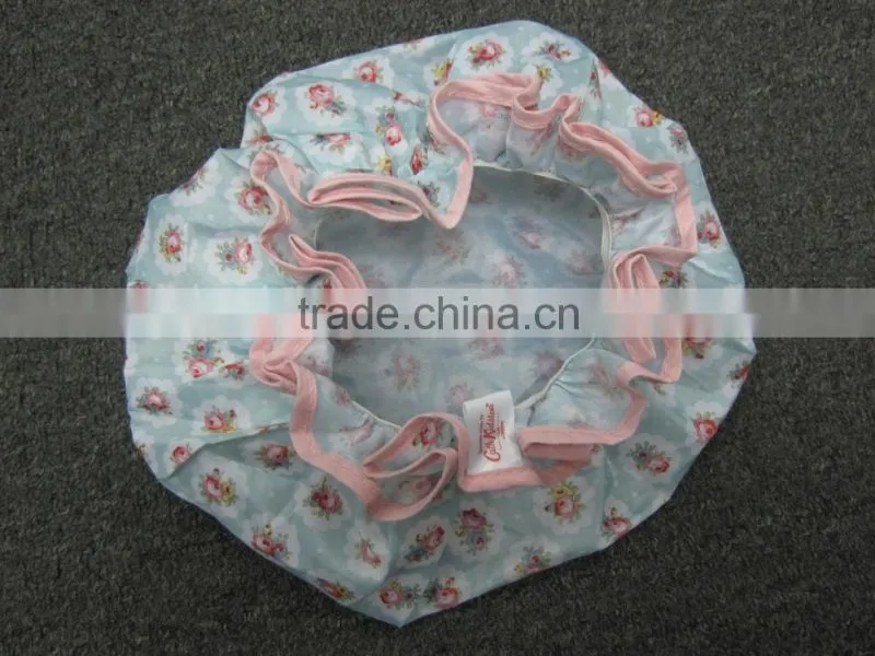 pink fashion shower cap beautiful shower cap single layer shower cap