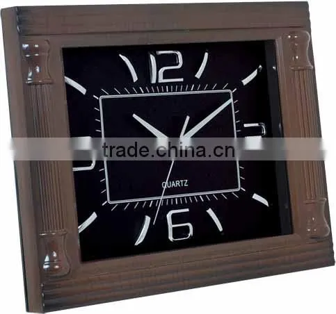 Plastic Material Wooden Color world clock gift