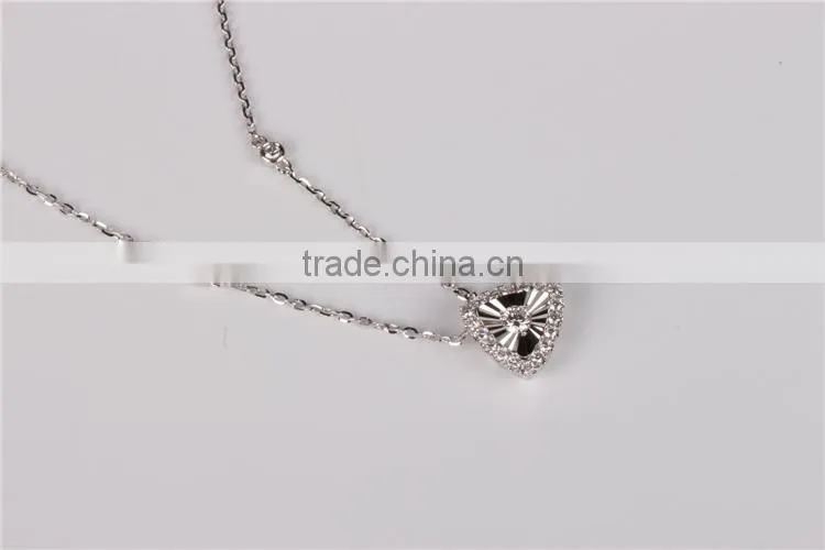 white gold Plated Fashion Pendant Advertisiing Necklace Jewelry Set Models
