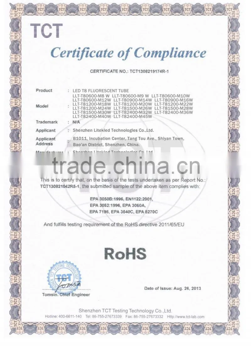 USA market 120V UL energy star integrated led tube T5 T8