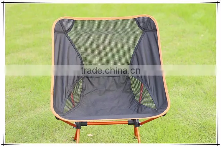 Folding Fishing Chair Yellow Red Blue Cheap Outdoor Adult Folding Half Moon Chair
