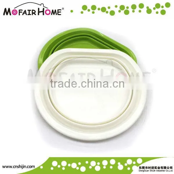 Kitchenware essential foldable round silicone buckets
