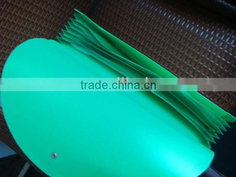 A4 hard cover file folder with plastic divider pockets