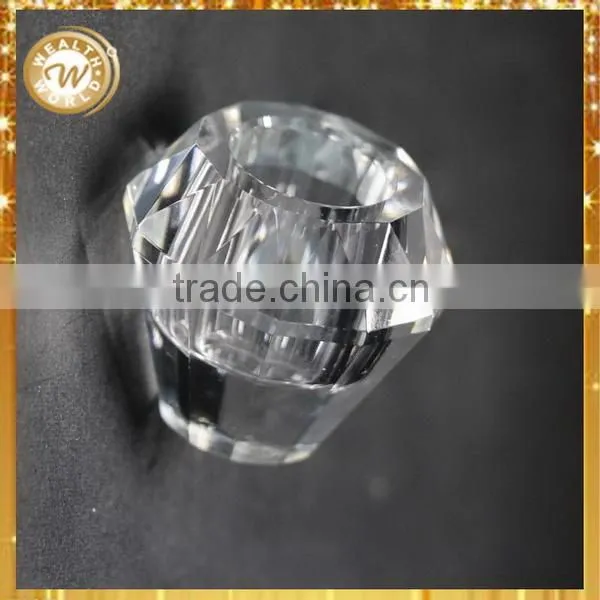Durable top sell crystal pedestal candle holder