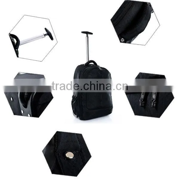 Hot selling cheap trolley laptop backpack with trolley